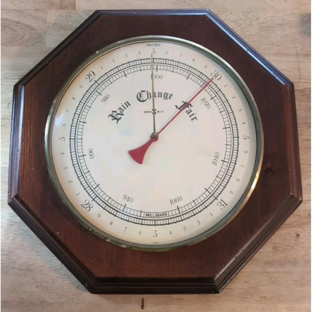 VINTAGE RARE HOWARD MILLER OCTAGON BAROMETER MODEL‎ 5024